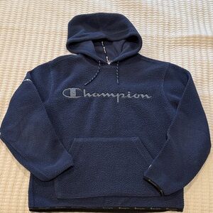 Champion Men's or Youth Navy Fleece Hoodie